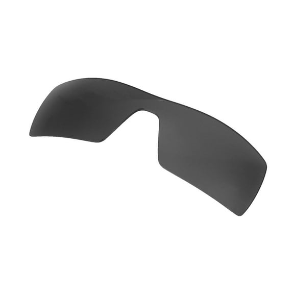 Walleva Black Mr. Shield Polarized Replacement Lenses for Oakley Oil Rig Sunglasses