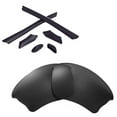 thumbnail image 1 of Walleva Black Polarized Lenses And Black Rubber Kit For Oakley Half Jacket XLJ Sunglasses, 1 of 5