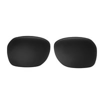 Walleva Black Polarized Replacement Lenses for Donahugh Designer Sunglasses