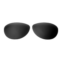 Walleva Black Polarized Replacement Lenses for Maui Jim Baby Beach Sunglasses