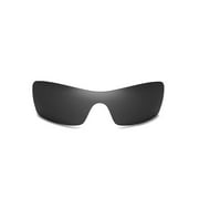 Walleva Black Polarized Replacement Lenses for Oakley Batwolf OO9101 Sunglasses