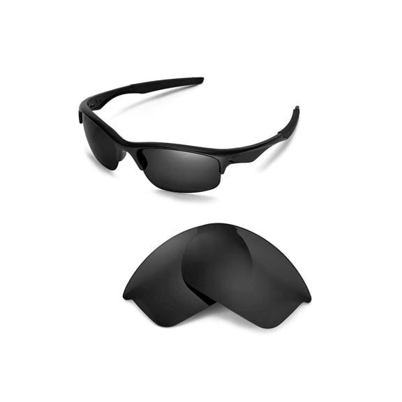 Walleva Black Polarized Replacement Lenses for Oakley Bottle Rocktet Sunglasses