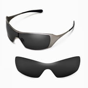 Walleva Black Polarized Replacement Lenses for Oakley Dart Sunglasses