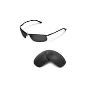 Walleva Black Polarized Replacement Lenses for Ray-Ban RB3183 63mm Sunglasses