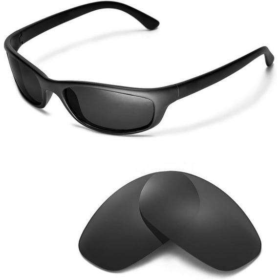 Walleva Black Polarized Replacement Lenses for Ray-Ban RB4115 Sunglasses