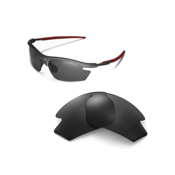 Walleva Black Polarized Replacement Lenses for Rudy Project Rydon Sunglasses