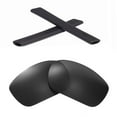 thumbnail image 1 of Walleva Black Replacement Lenses And Black Earsocks for Oakley Jawbone Sunglasses, 1 of 4