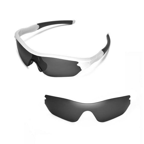 Walleva Black Replacement Lenses for Oakley Radar Edge Sunglasses