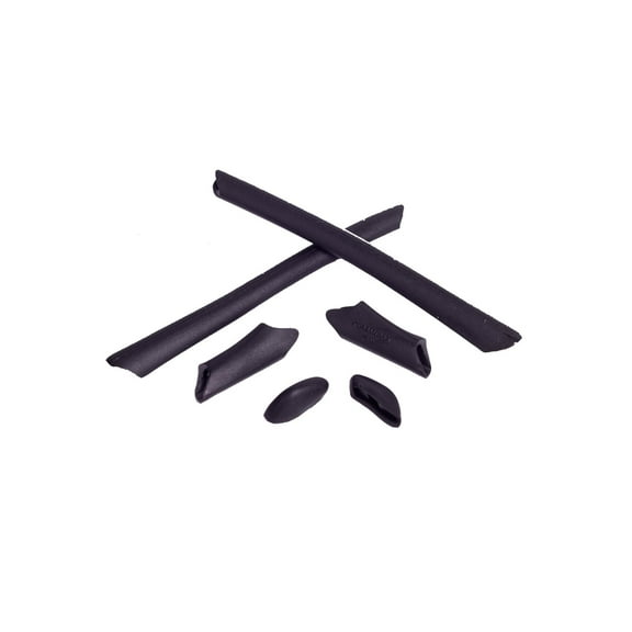 Walleva Black Rubber Kit For Oakley Half Jacket/Half Jacket XLJ Sunglasses