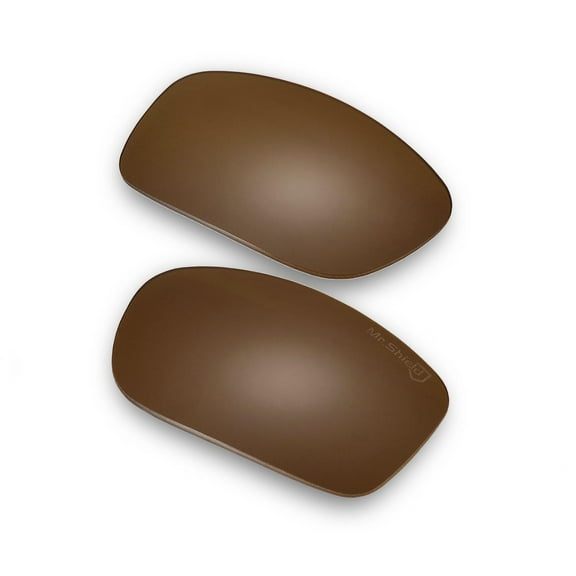 Walleva Brown Mr. Shield Polarized Replacement Lenses for Oakley Fives Squared Sunglasses