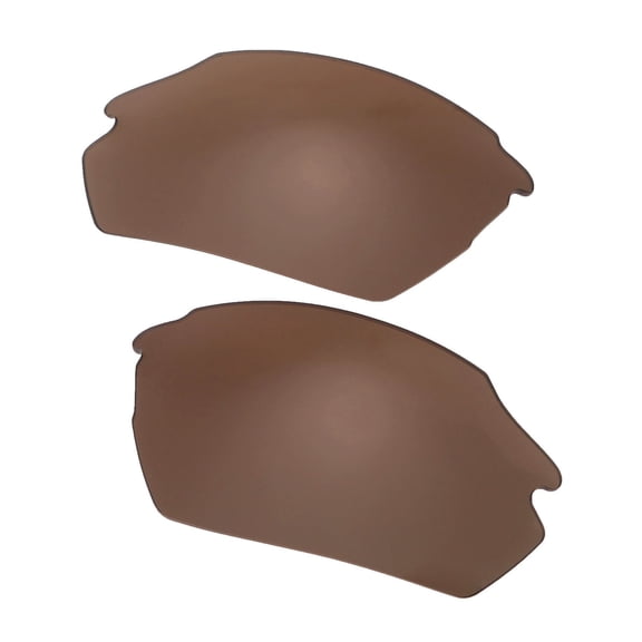 Walleva Brown Mr. Shield Polarized Replacement Lenses for Smith Parallel Max Sunglasses