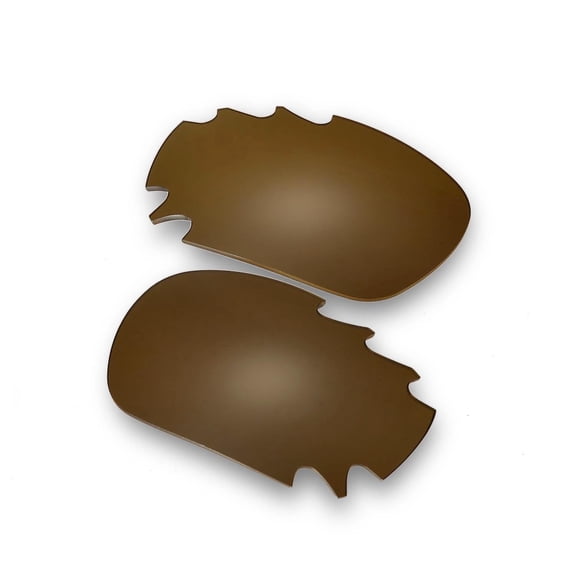 Walleva Brown Mr. Shield Polarized Vented Replacement Lenses for Oakley Jawbone Sunglasses