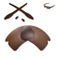 thumbnail image 1 of Walleva Brown Polarized Lenses And Brown Rubber Kit For Oakley Flak 2.0 XL Sunglasses, 1 of 5