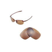 Walleva Brown Polarized Replacement Lenses for Maui Jim Sandy Beach Sunglasses