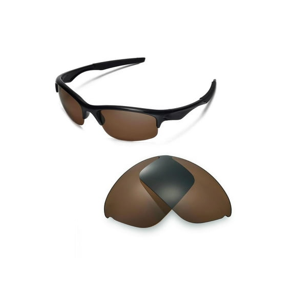 Walleva Brown Polarized Replacement Lenses for Oakley Bottle Rocktet Sunglasses