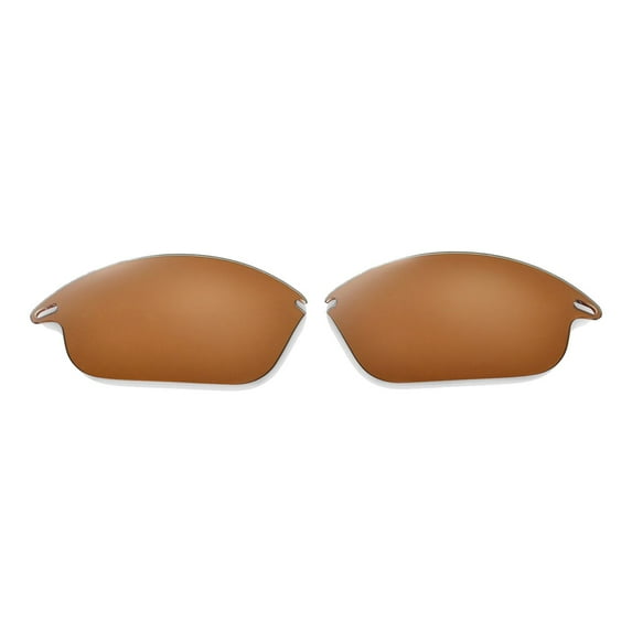 Walleva Brown Polarized Replacement Lenses for Oakley Fast Jacket OO9097 Sunglasses