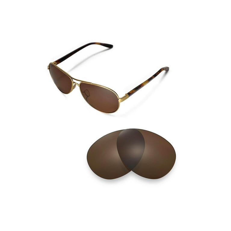 Walleva Brown Polarized Replacement Lenses for Oakley Flak Beta