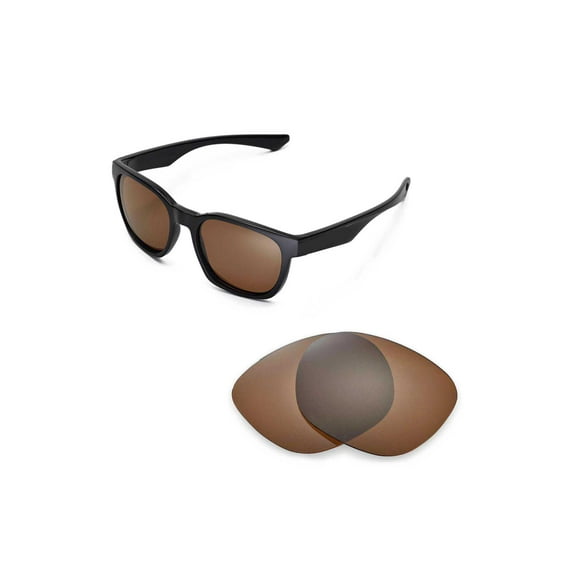 Walleva Brown Polarized Replacement Lenses for Oakley Garage Rock Sunglasses