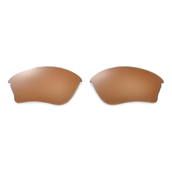 Walleva Brown Polarized Replacement Lenses for Oakley Half Jacket XLJ Sunglasses