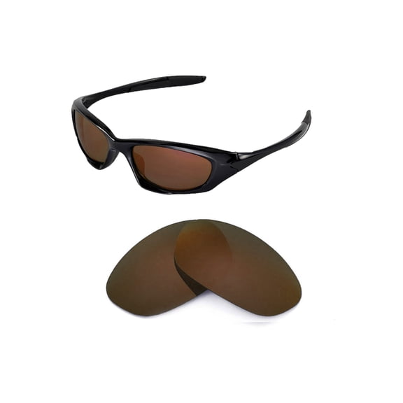Walleva Brown Polarized Replacement Lenses for Oakley New Twenty (2012&After) Sunglasses