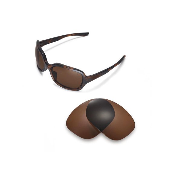Walleva Brown Polarized Replacement Lenses for Oakley Pulse Sunglasses