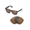 thumbnail image 1 of Walleva Brown Polarized Replacement Lenses for Ray-Ban RB2140 54mm Sunglasses, 1 of 6