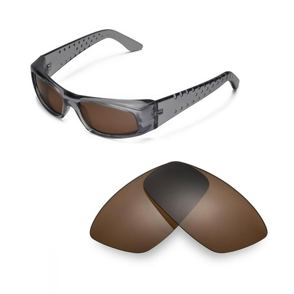 Walleva Brown Polarized Replacement Lenses for Spy Optic Cooper Sunglasses