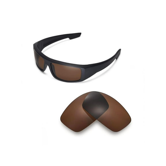 Walleva Brown Polarized Replacement Lenses for Spy Optic Logan Sunglasses