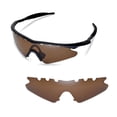thumbnail image 1 of Walleva Brown Polarized Vented Replacement Lenses For Oakley M Frame Sweep Sunglasses, 1 of 7