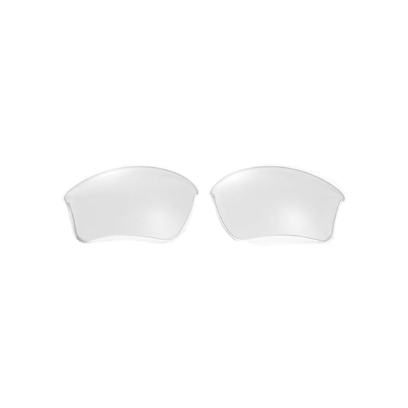 Walleva Clear Replacement Lenses for Oakley Half Jacket 2.0 XL OO9154 Sunglasses