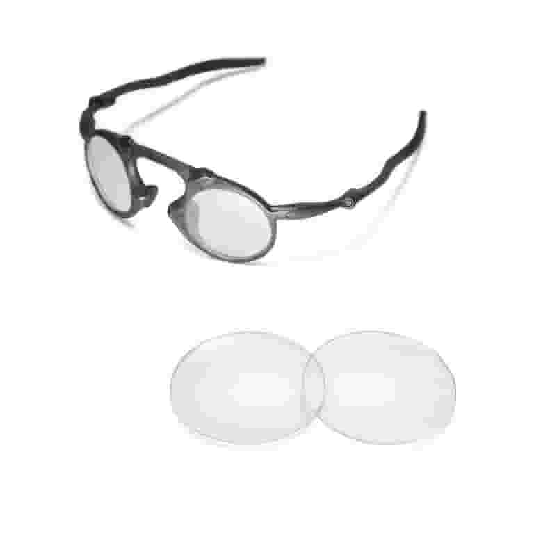 Walleva Clear Replacement Lenses for Oakley Madman Sunglasses