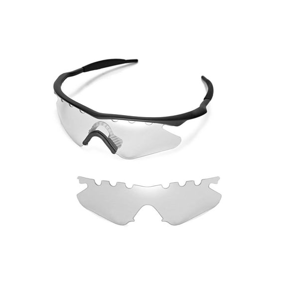 Walleva Clear Vented Replacement Lenses For Oakley M Frame Heater Sunglasses