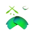 thumbnail image 1 of Walleva Emerald Polarized Lenses And Green Rubber Kit For Oakley Flak 2.0 Sunglasses, 1 of 5