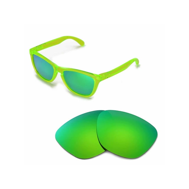 Walleva Emerald Polarized Replacement Lenses for Oakley Frogskins Sunglasses