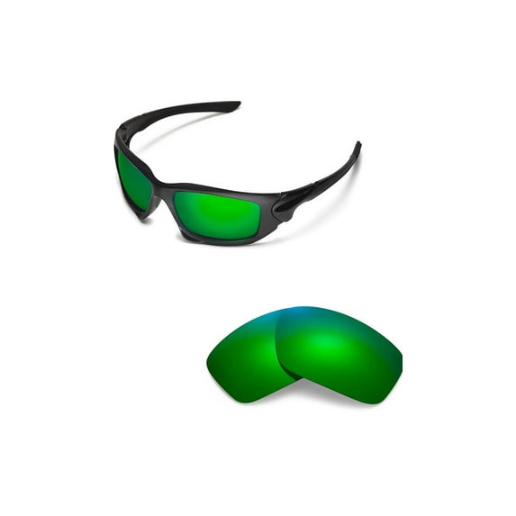 Walleva Emerald Polarized Replacement Lenses for Oakley Scalpel Sunglasses