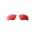 thumbnail image 1 of Walleva Fire Red ISARC Polarized Replacement Lenses for Oakley Flak Draft OO9364 Sunglasses, 1 of 8