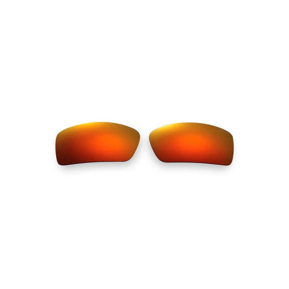 Walleva Fire Red ISARC Polarized Replacement Lenses for Oakley Gascan Sunglasses