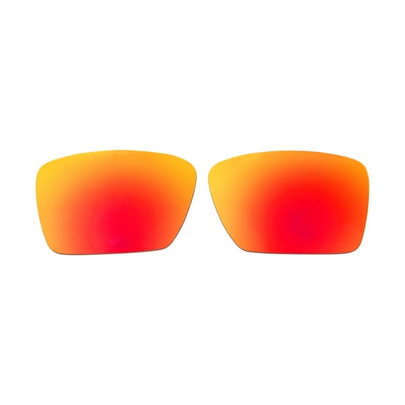 Walleva Fire Red Mirror Coated Polarized Replacement Lenses for Costa Del Mar Rincon Sunglasses