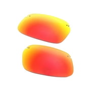 Walleva Fire Red Mr.Shield Polarized Replacement Lenses for Maui Jim Kanaha Sunglasses