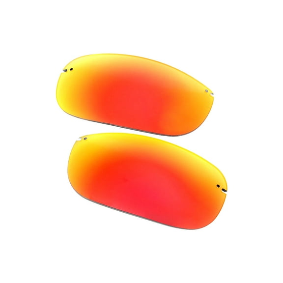 Walleva Fire Red Mr.Shield Polarized Replacement Lenses for Maui Jim Makaha Sunglasses