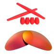 thumbnail image 1 of Walleva Fire Red Polarized Replacement Lenses And Red Rubber Kit(Earsocks+Temple Socks) For Oakley Penny Sunglasses, 1 of 4