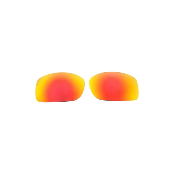 Walleva Fire Red Polarized Replacement Lenses for Maui Jim Big Wave Sunglasses