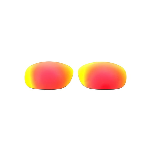 Walleva Fire Red Polarized Replacement Lenses for Maui Jim Twin Falls Sunglasses