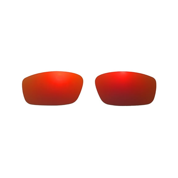 Walleva Fire Red Polarized Replacement Lenses for Oakley Crosslink 53 (OX8027 Series) Sunglasses