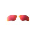 thumbnail image 1 of Walleva Fire Red Polarized Replacement Lenses for Oakley Flak Draft OO9364 Sunglasses, 1 of 7