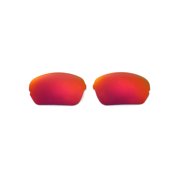 Walleva Fire Red Polarized Replacement Lenses for Oakley Half X Sunglasses