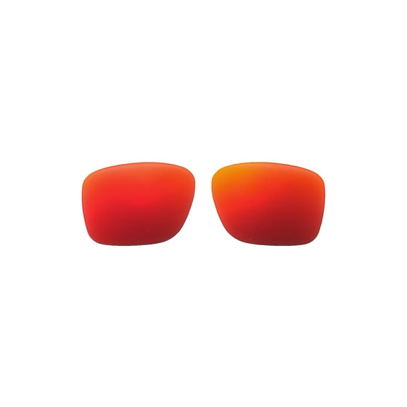 Walleva Polarized Replacement Lenses for Oakley Latch SQ OO9353 Sunglasses-Fire Red