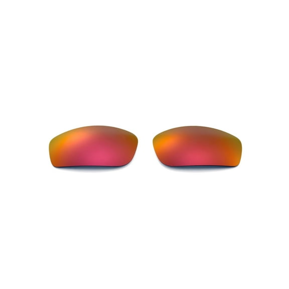 Walleva Fire Red Polarized Replacement Lenses for Oakley Monster Pup Sunglasses