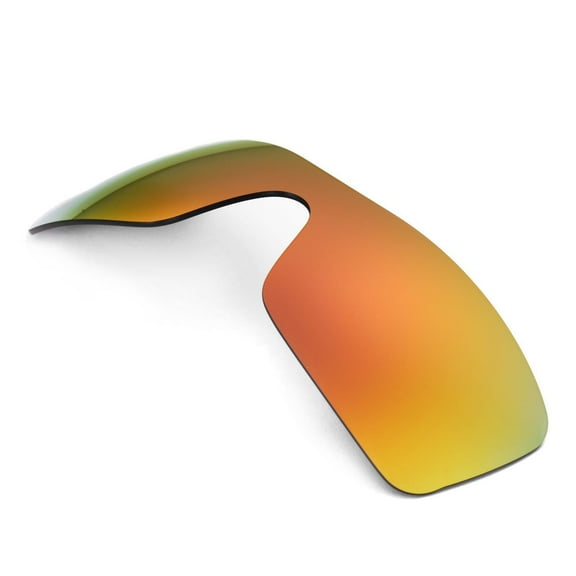 Walleva Fire Red Polarized Mirror Coated Replacement Lenses for Oakley Oil Rig Sunglasses
