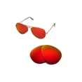 thumbnail image 1 of Walleva Fire Red Polarized Replacement Lenses for Ray-Ban Aviator Large Metal RB3025 62mm Sunglasses, 1 of 6